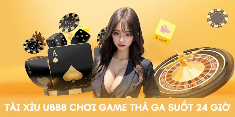 Tài xỉu U888 chơi game thả ga suốt 24 giờ